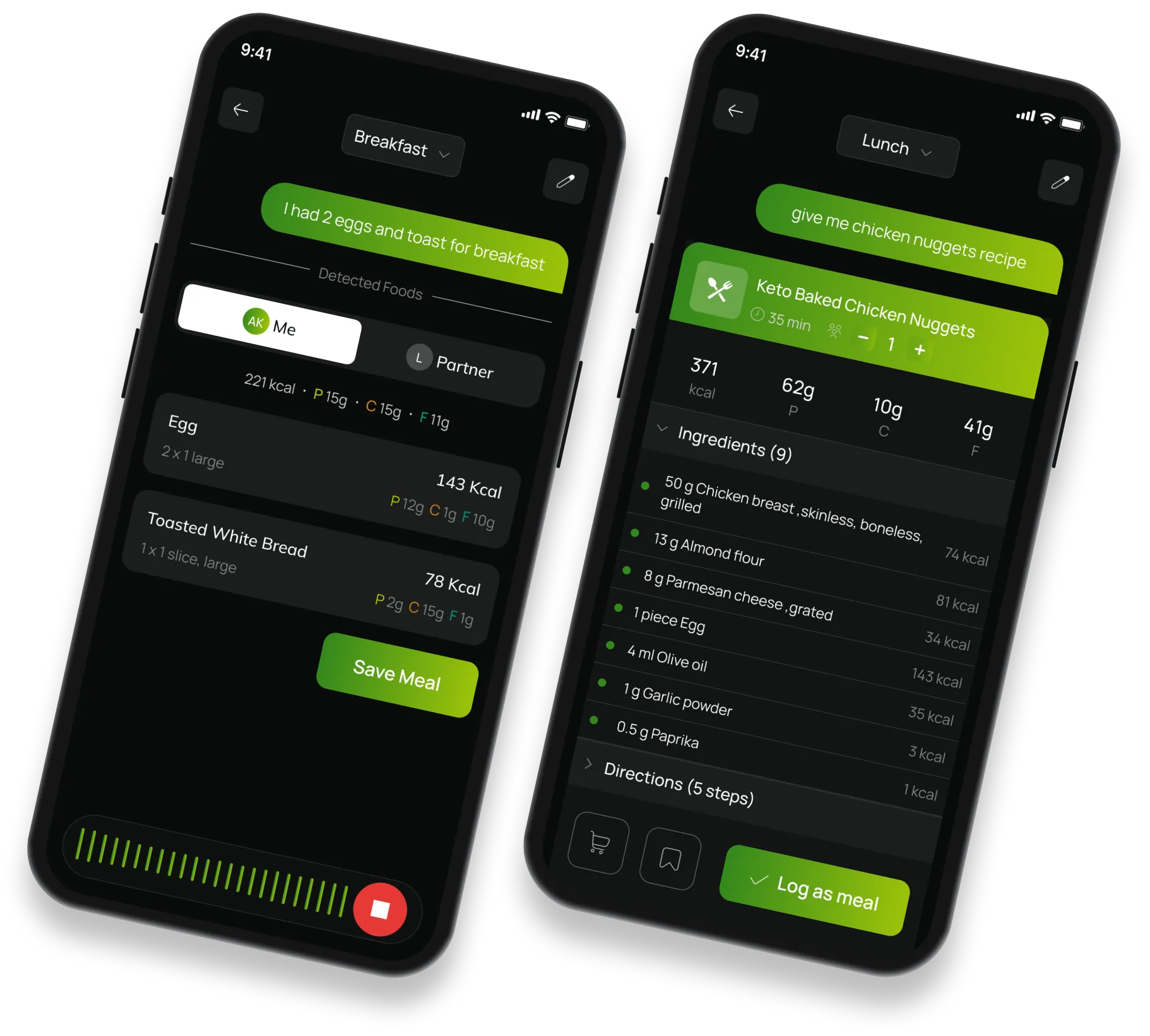 Chat screens