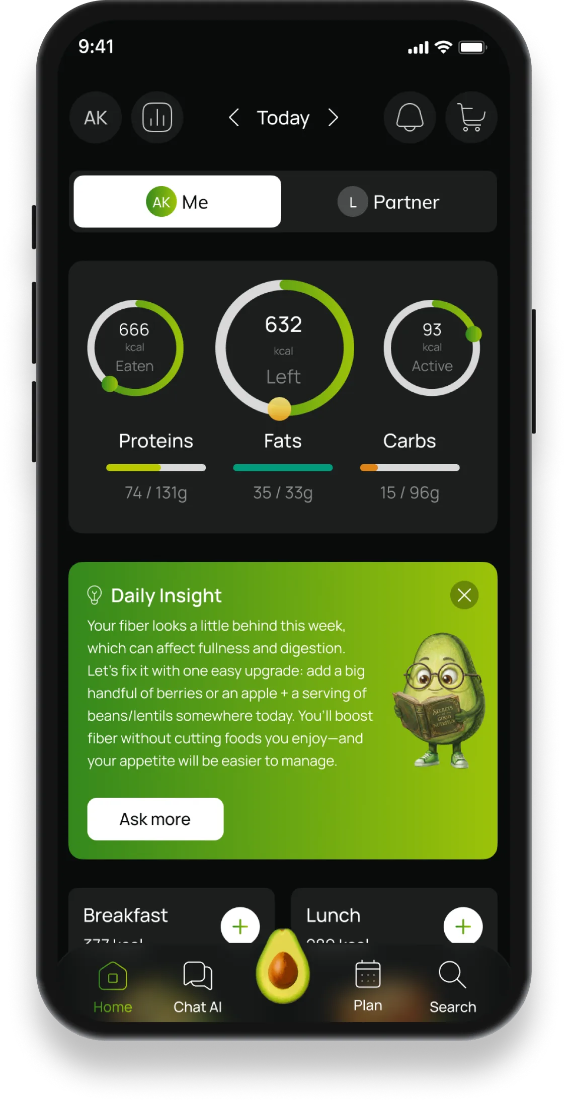 Macrofy Home Screen